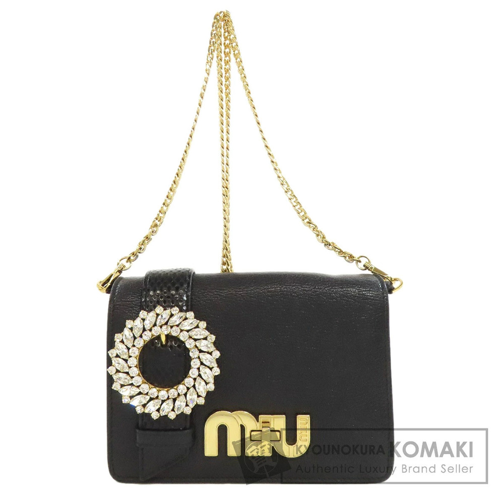 Miu MIu Chain Shoulder Bag Leather
